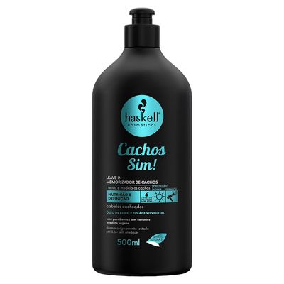 Haskell - Linha Cachos Sim - Leave In 500 Ml - (Curls Yes Collection - Leave in 16.91 Fl Oz)