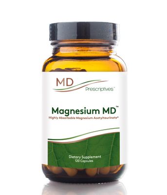 MD Prescriptives - Magnesium MD - Highly Absorbable Dietary Magnesium Supplement with Glycinate Acetyl Taurinate - 120 Capsules