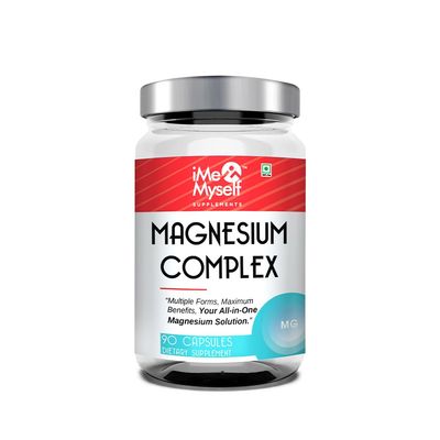 iMeMyself Magnesium Complex - 90 Capsules All-in-One Magnesium Solution for Multiform Benefits
