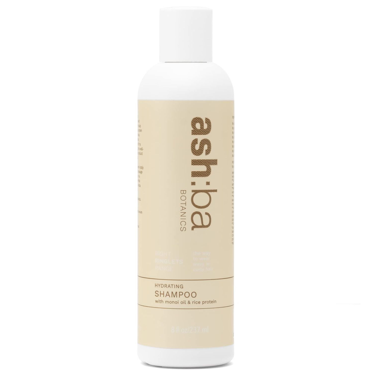 Ashba Botanics Hydrating Shampoo For Dry Dehydrated Hair Mildly Cleanses, Soothes Scalp With Green Tea Extract, Shea Butter Hair Shampoo for Curly Hair For Men Women, Sulphate Free - 8 Fl Oz