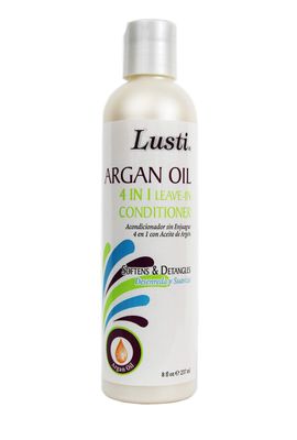 Lusti Argan Oil 4 In 1 Leave-In Conditioner, 8 fl oz - Moisturize Condition Instantly - Prevent Breakage