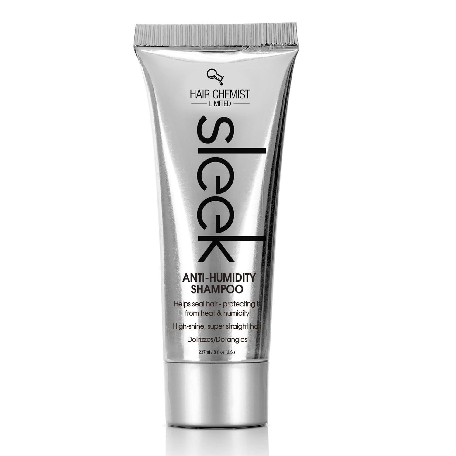 Hair Chemist SLEEK Anti Humidity Shampoo 8 oz. - Frizzy Hair Shampoo for Silky Hair Super Straight Hair, Anti-Frizz Smoothing Shampoo