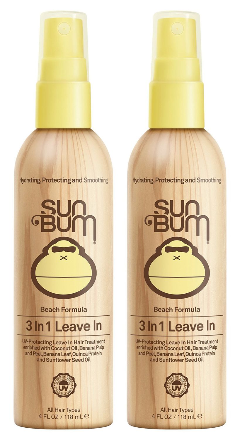 Sun Bum Sun Bum Revitalizing 3-in-1 Detangler Leave In Conditioner Vegan and Cruelty Free Detangling, Conditioning and Protecting Hair Spray 2 Pack