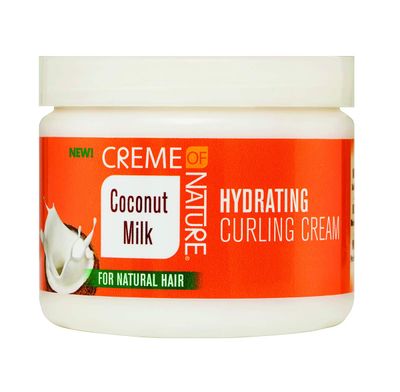Creme of Nature Hydrating Curling Cream, Coconut Milk Detangling and Conditioning Formula for Normal Hair, 11.5 Oz
