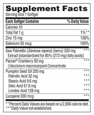Generic Trunature Saw Palmetto Prostate Health Complex with Zinc, Lycopene and Pumpkin Seed, 250 Softgels, Bundle with Voosel Weekly Pill Organizer