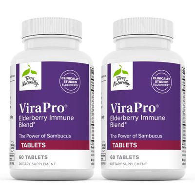 Terry Naturally ViraPro - Supplement with Herbal Blend for Immune Support - Supplement with Elderberry, Zinc Selenium - Support Immune Response - 60 Tablets (2 Pack)