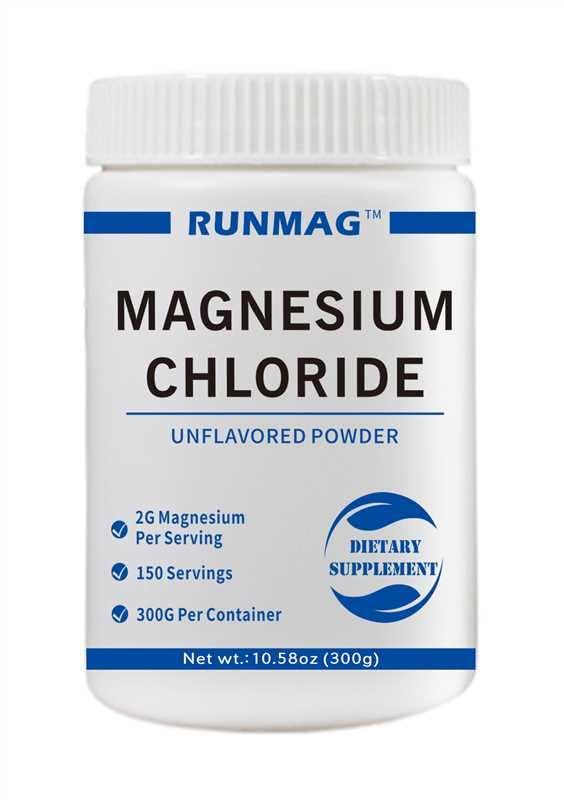 Natural Magnesium Chloride Powder, Oral Supplement, Crystal Powder, Magnesium Supplement, Food Grade300g(10.58oz)Bottle