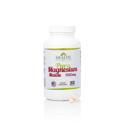 Health As It Ought To Be Pure Magnesium Malate 1350 mg Supplement Physician Formulated Highly Absorbable 200 Capsules
