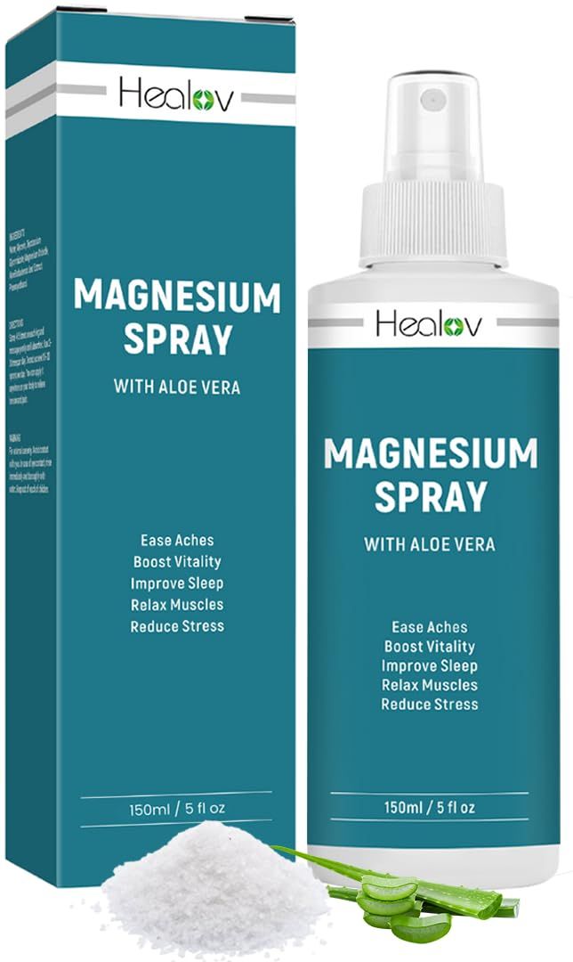 Magnesium Spray - Topical Magnesium Oil Extra Strength - Pure Soothing Relief Relaxation for Better Sleep, Muscle Health, Leg Joint Care - Natural Magnesium Body Spray for Feet, Non-Greasy