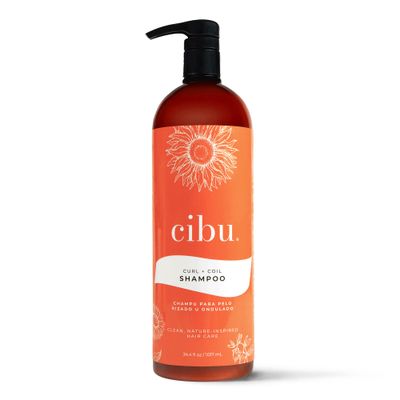 Cibu Curl Coil Shampoo 30074 Cleanses, Hydrates, Nourishes, Revitalizes, Detangles Preserves Natural Curl Coil for Frizz-Free Smooth Manageable Hair Sulfate-Free Gentle for Daily Use 1 Liter