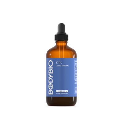 BodyBio Ionic Liquid Zinc Drops 2 oz Immune Health Cell Repair Antioxidant Ultimate Absorption No Additives Concentrated Liquid Zinc Supplement for Adults Kids