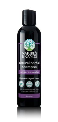 Natural Shampoo by Herbal Choice Mari (Lavender Calendula, 8 Fl Oz Bottle) - Made with Organic Ingredients - No Toxic Synthetic Chemicals