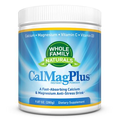Calcium Magnesium Powder Supplement - CalMag Plus with Vitamin C D3 - Gluten Free, Non GMO - Natural Calm Cal Mag Drink - Cal-Mag for Muscles - Calm Sleep Magnesium Drink Powder - Calcium Supplement