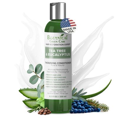 Tea Tree Eucalyptus Thickening Conditioner for Thinning Hair and Hair Growth, Hair Strengthening, Hair Care Products