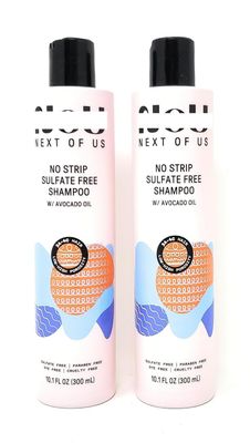 No Strip Sulfate Free Shampoo with Avocado Oil For Kinky, Curly Coily Hair Sulfate, Paraben, and Dye Free Formula, Cruelty Free 10.1 fl oz300ml (Pack of 2)