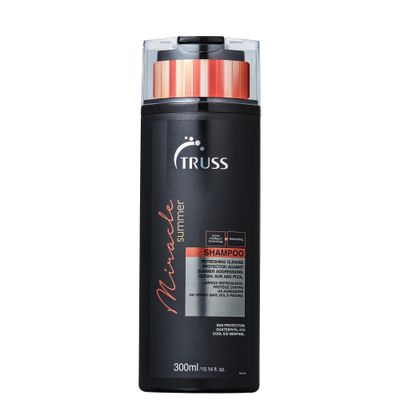 Truss Miracle Summer Shampoo - Protects Hair From Sun, Wind, Salt Damage, Chlorine Damage, Revitalizes, Repairs, Stops Color Fading, Adds Shine - Daily Use for All Hair Types