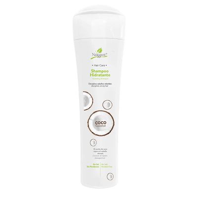 naissant Coconut Shampoo Deep Repairing and Hydrating Dry Hair Moisturizing, Protector for Dry, Damaged, Color Treated Natural Hair Salt Paraben Free (10.1 Fl Oz)
