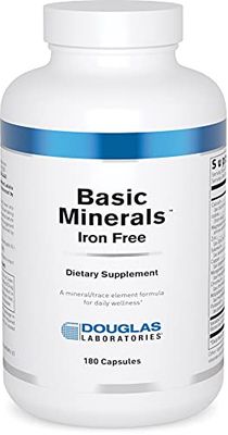 Douglas Laboratories Basic Minerals Iron Free MineralTrace Element Formula to Support Overall Health 180 Capsules