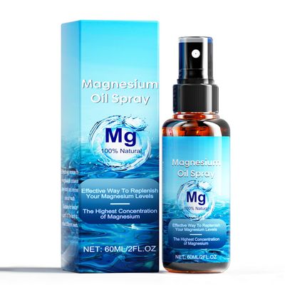 Magnesium Oil Spray, 100 Pure Natural Magnesium Oil Extra Strength, 60Ml Skin Body Organic Magnesium Chloride Oil Spray, Liquid Magnesium Skin Spray for Feet