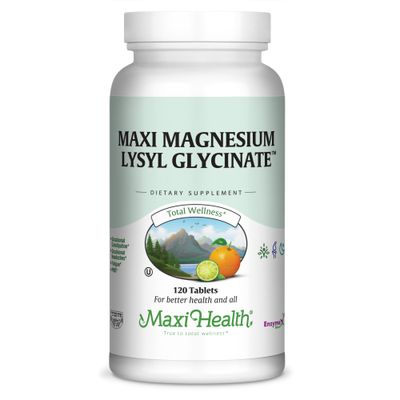 Maxi Magnesium Lysyl Glycinate Capsule - Better Absorption- 120 Capsules-Kosher