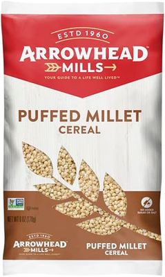 Arrowhead Mills Puffed Millet Cereal, 6 oz Bag (Pack of 12)