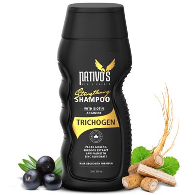 Nativo&#39;s Hair Growth Shampoo for Thinning Hair Loss - Strengthening Shampoo for Women Men with Biotin, Saw Palmetto Zinc Hair Solution for Fine, Thin Hair