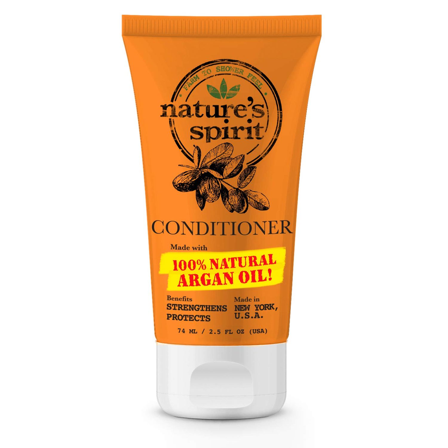 Nature&#39;s Spirit Strengthening Argan Oil Conditioner Travel Size 2.5 ounce