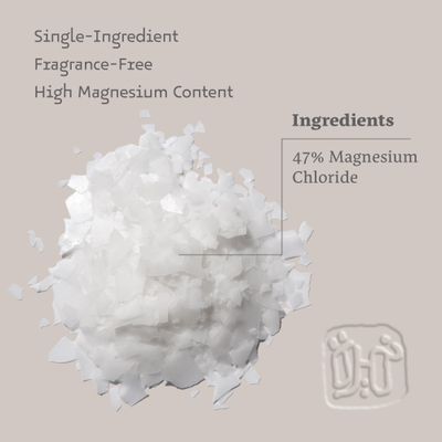 Numeira Dead Sea Magnesium Flake Bath Soak - 100 Pure Unscented Magnesium Chloride Flakes (2.2 lb Bulk) for Relax, Muscle Relief, and Recovery