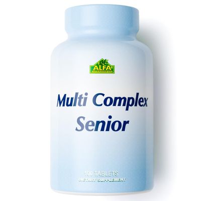 Multi Complex Senior - Nutritional Vitamins Minerals for People Over 50 - Supports Cellular Energy Production and Every Day Health- 100 Tablets