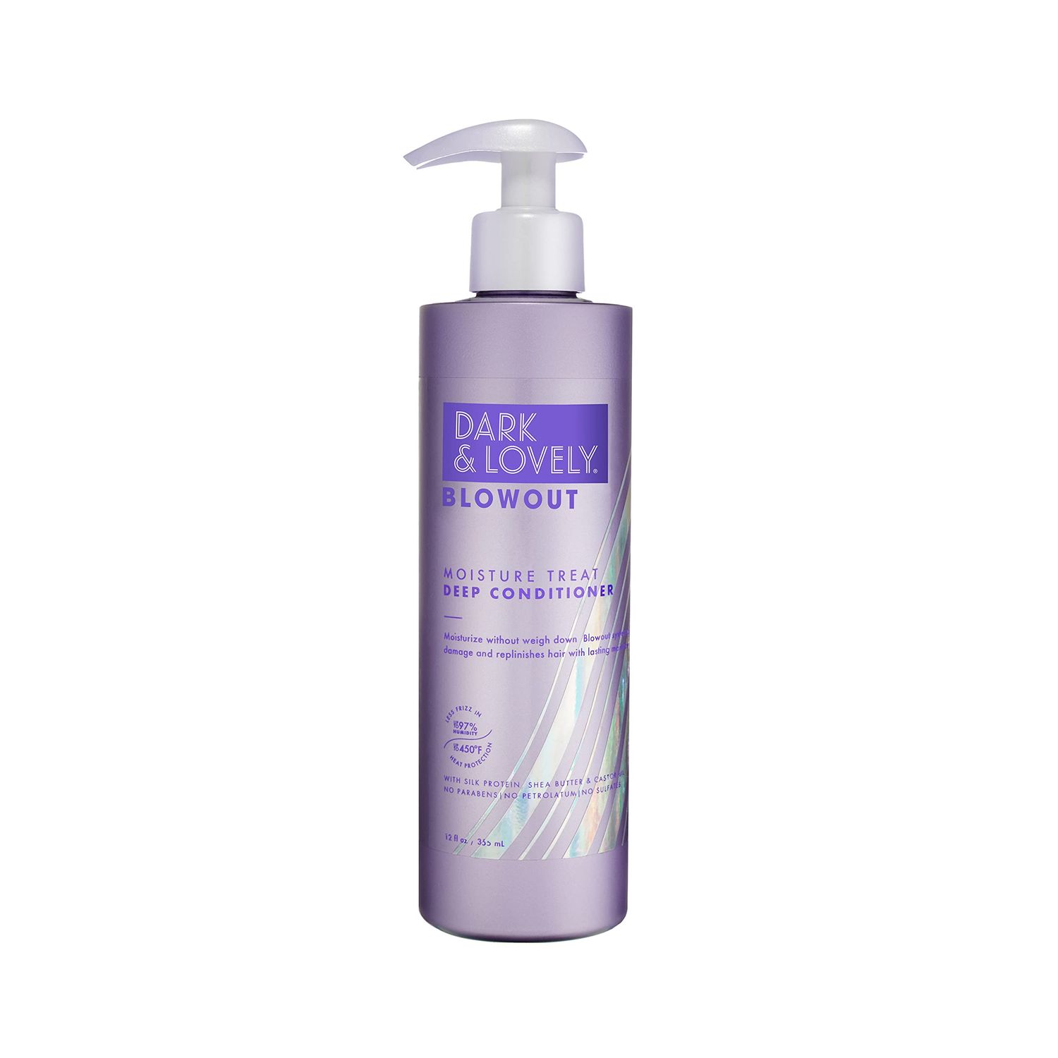 SoftSheen-Carson Dark and Lovely Blowout Moisture Hair Mask Deep Treatment Conditioner with Castor Oil, For All Hair Types Including Curly, 12 fl oz