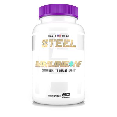 Steel Supplements Immune-AF Mushroom and Essential Vitamin Blend wChaga, Cordyceps, Reishi, Zinc, Ginger, Black Elderberry Immunity Support, Nootropic, Multivitamin