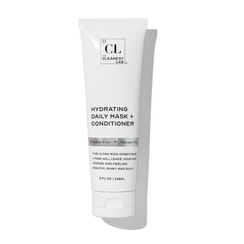 The Cleanest Lab Hair Mask Conditioner Dry Hair. Colored Damaged Bleach Hair Repair Treatment. CurlyStraight Thin Fine Hair Natural Strengthening. Moisturizing for Health Volume 8 Fl. Oz.