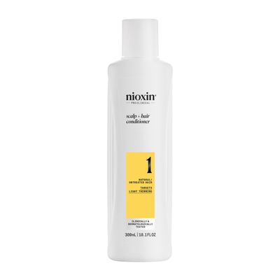 Nioxin Scalp Hair Thickening System 1 Conditioner For Natural or Untreated Hair with Light Thinning With Niacinamide and Biotin 10.1 Fl oz.