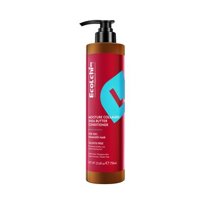 ECOLCHIPRO Collagen Conditioner Herbal Extract Moisture Smooth Hair Shea Butter for Women&#39;s Dry Damaged Hair, All Types, 25.6 fl. oz. 750ml