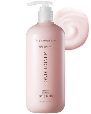 FIT YOUR SKIN TAENG TAENG Elasticity Hair Conditioner - pH 5.5 Keratin Protein Perfumed Conditioner for Thicker, Fuller Looking Hair - Rose Garden Scent - Paraben Free - 17 fl.oz