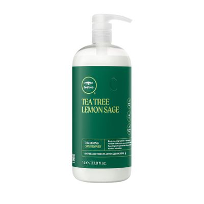 Tea Tree Lemon Sage Thickening Conditioner, Builds Body Boosts Volume, For Fine Hair, 33.8 fl. oz.