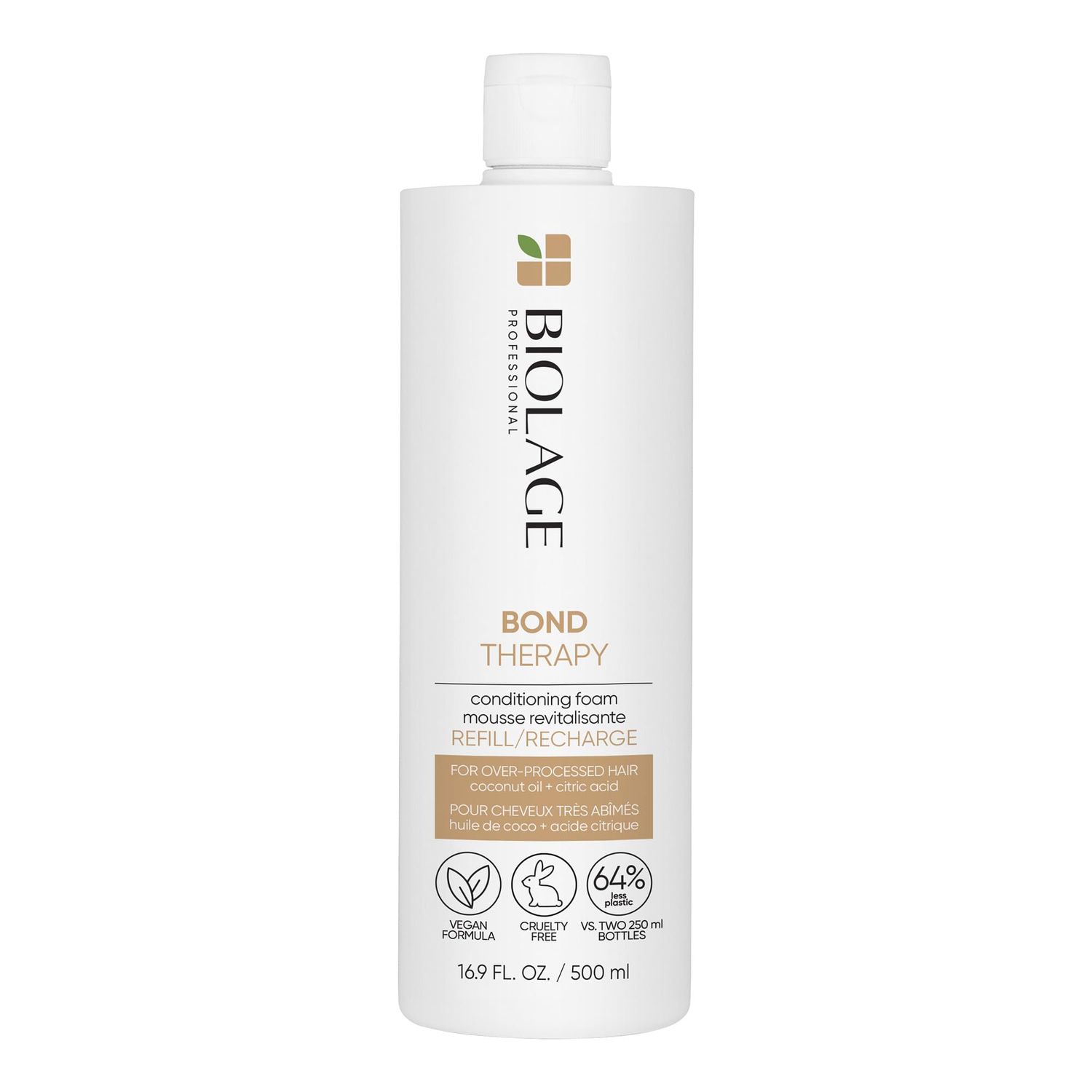Biolage Bond Therapy Conditioning Foam Builds Bonds Reduces Breakage Paraben Sulfate-Free Vegan Salon Professional Conditioner Cruelty-Free Bonding