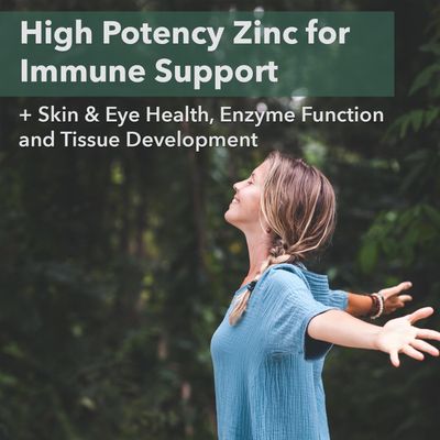 PlantFusion Vegan Zinc Supplements 22 mg - Wholefood Complex, Chelated Zinc Citrate from Organic Guava Leaf for Immune Support, 60 Capsules