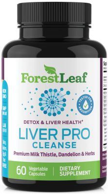 Liver Cleanse Detox Repair - Fatty Liver Repair Detox Complex Supplement wCholine, Zinc, Milk Thistle, Dandelion Root, Turmeric, Burdock, Artichoke - Liver Support Supplement 60 Caps