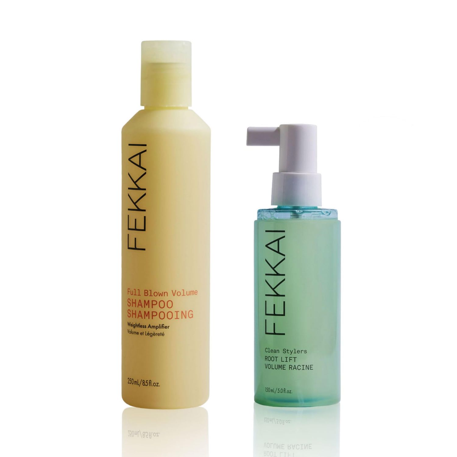Fekkai Full Blown Volume Shampoo (8.5 oz) Clean Stylers Root Lift Volume Spray (5 oz) - Free of Sulfates, Parabens, Phthalates - Vegan, Cruelty-Free
