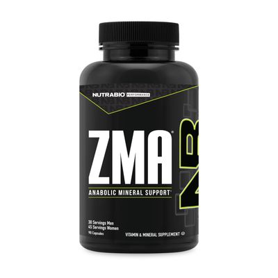 NutraBio ZMA Supplements for Men Women- Zinc Magnesium Supplements to Support Hormone Levels -Sleep- Muscle Recovery-Immune Health 90 Count