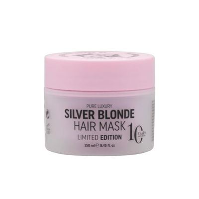 RICH Pure Luxury Silver Blonde Hair Mask - Purple Hair Treatment for Blonde, Platinum, Bleached, Silver, Gray, Ash Brassy Hair - No Yellow Tones - 8.45 Oz