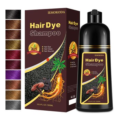 Yocisku Coffee Hair Dye, Hair Dye Shampoo for Women Men, Color Shampoo Hair Dye, Shampoo Para Pintar El Cabello 16.9 Fl Oz, Safe and Natural Champu Para Canas (Coffee)