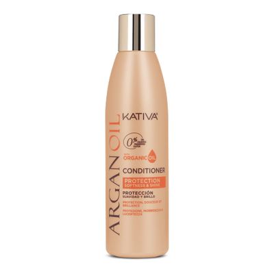 Kativa Argan Oil Conditioner (250 ML), Kativa Argan Oil Line, Moisturizes and Protects Hair, for Dry or Damaged Hair, Salt Free, Sulfate Free, Gluten Free, Paraben Free