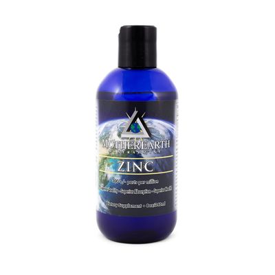 Mother Earth Minerals - Zinc - Antioxidant, Aids Assimilation of Vitamins, Normal Growth Development, Maintenance of Body Tissues - 8 Ounce 96 Servings