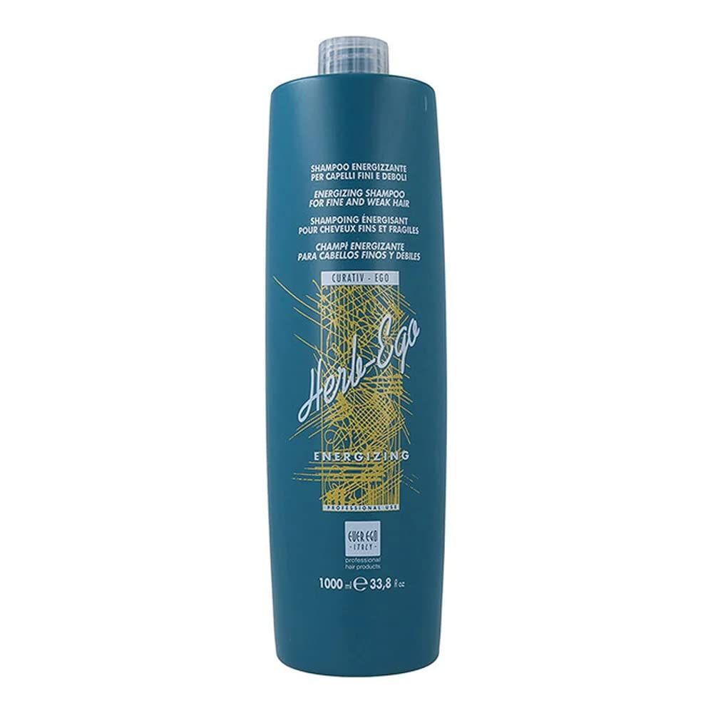 Ever Ego Italy Energizing Shampoo For Thinning, Fine and Weak Hair Stimulating and Revitalizing Hair Care Product For Men And Women 1 Liter Bottle