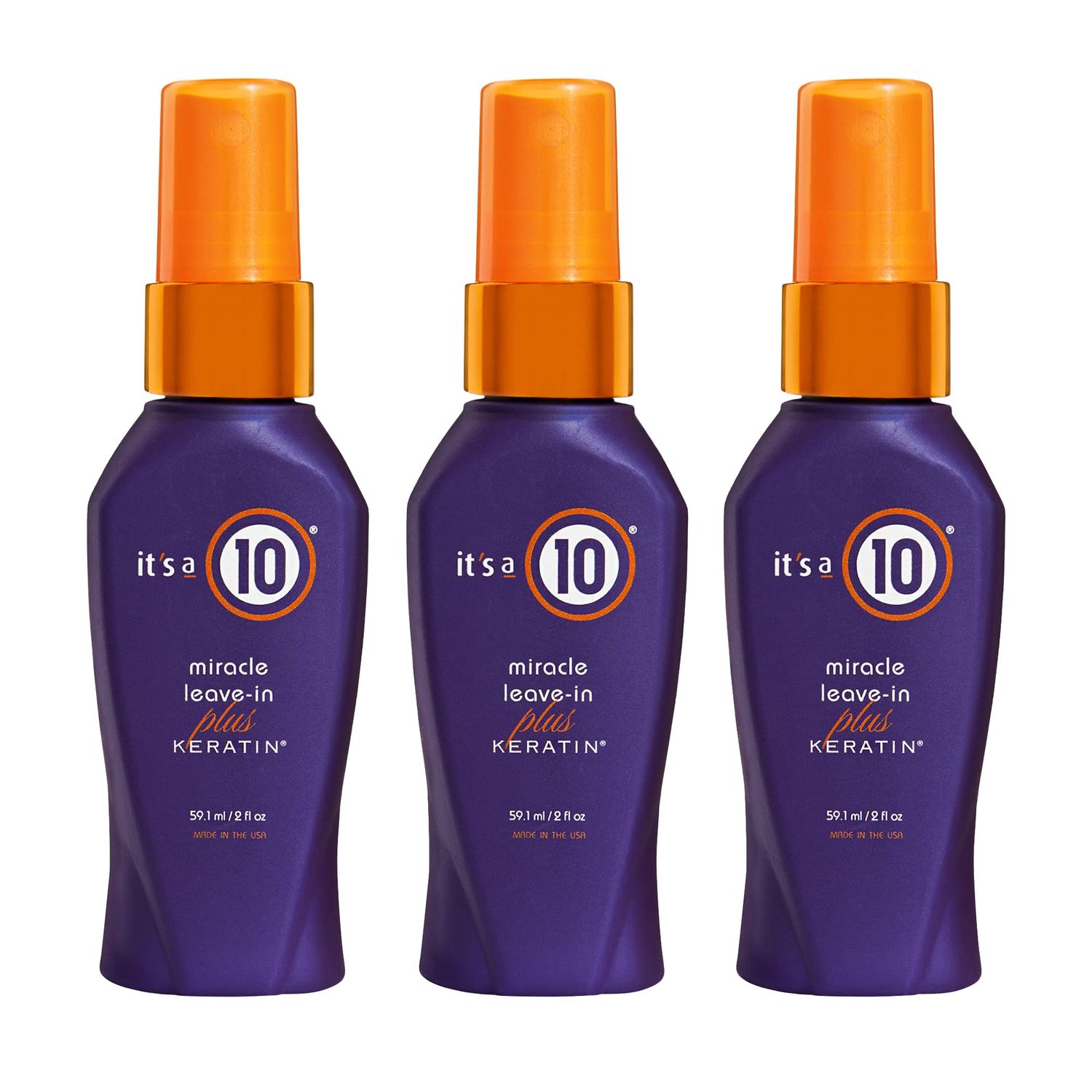 Its A 10 Keratin Mir Le Size 2z Its A 10 Miracle Leave-In Plus Keratin, 2 Fl. Oz (Pack of 3)