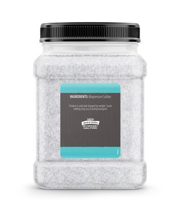 Birch Meadow Epsom Salt, 2.5 lb, Pure Magnesium Sulfate, Unscented, Bathing Soaking