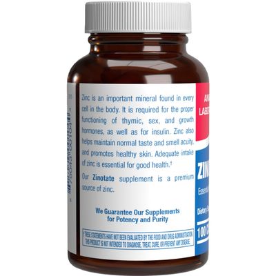 Chelated Zinc Picolinate 30mg - Clinically Formulated High Potency Zinc Supplement for Women Men for Healthy Skin Bone Immune System Support - Vegan Non-GMO Easy to Swallow - 100 Servings