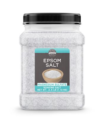 Birch Meadow Epsom Salt, 2.5 lb, Pure Magnesium Sulfate, Unscented, Bathing Soaking